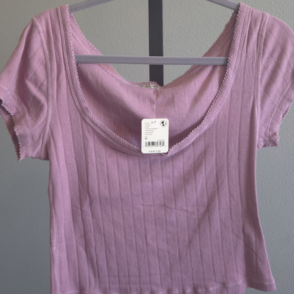 Free People Initimately End Game Pointelle Tee